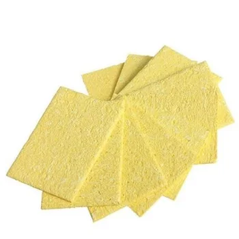 

10 Pcs Lightweight Durable Soldering Iron Tip Welding Cleaning Sponge Pads