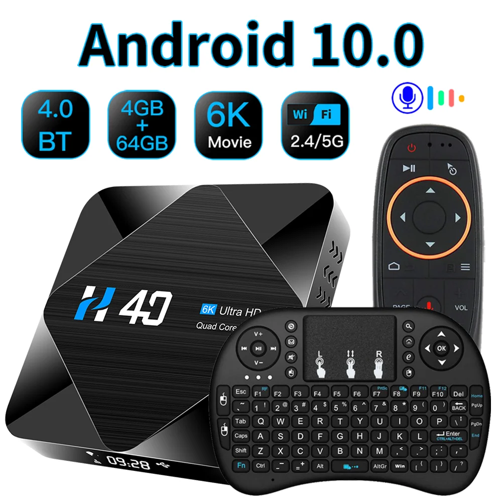 2020 TOPSION смарт-приставка для ТВ Android 10 0 Allwinner H616 4 Гб 64 голосового помощника google 4k HD