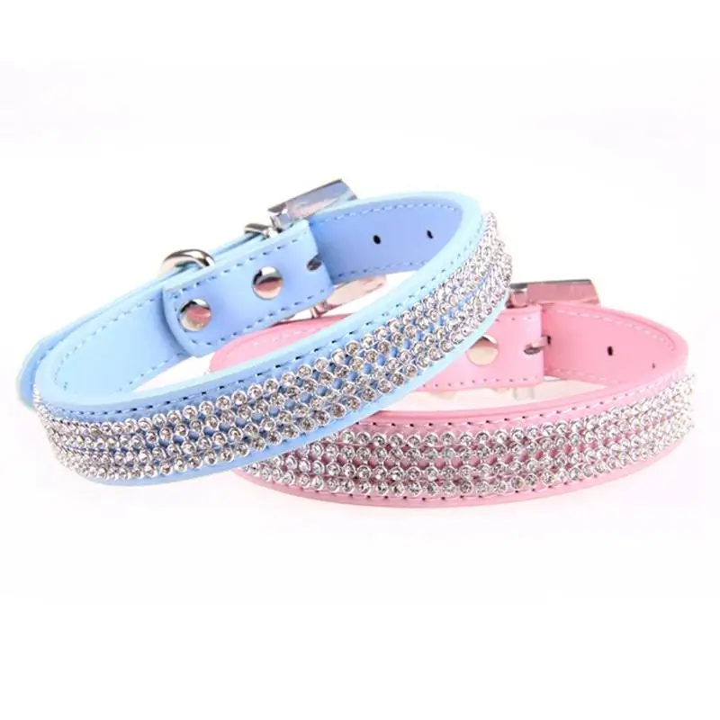 Collare Per Cani Con Strass Decorativo Regolabile In Pelle Pu Collare Per Animali Cucciolo Collare Per Cani Collare Per Cani Di Taglia Medio-Piccola