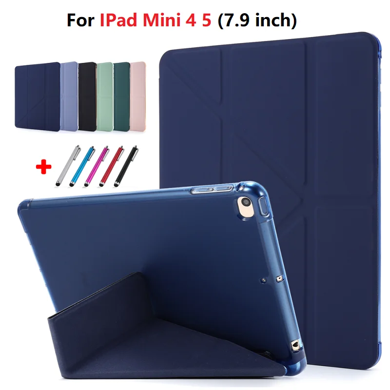 Чехол для планшета IPad Mini 5 чехол с держателем карандашей 7 9 дюйма откидной