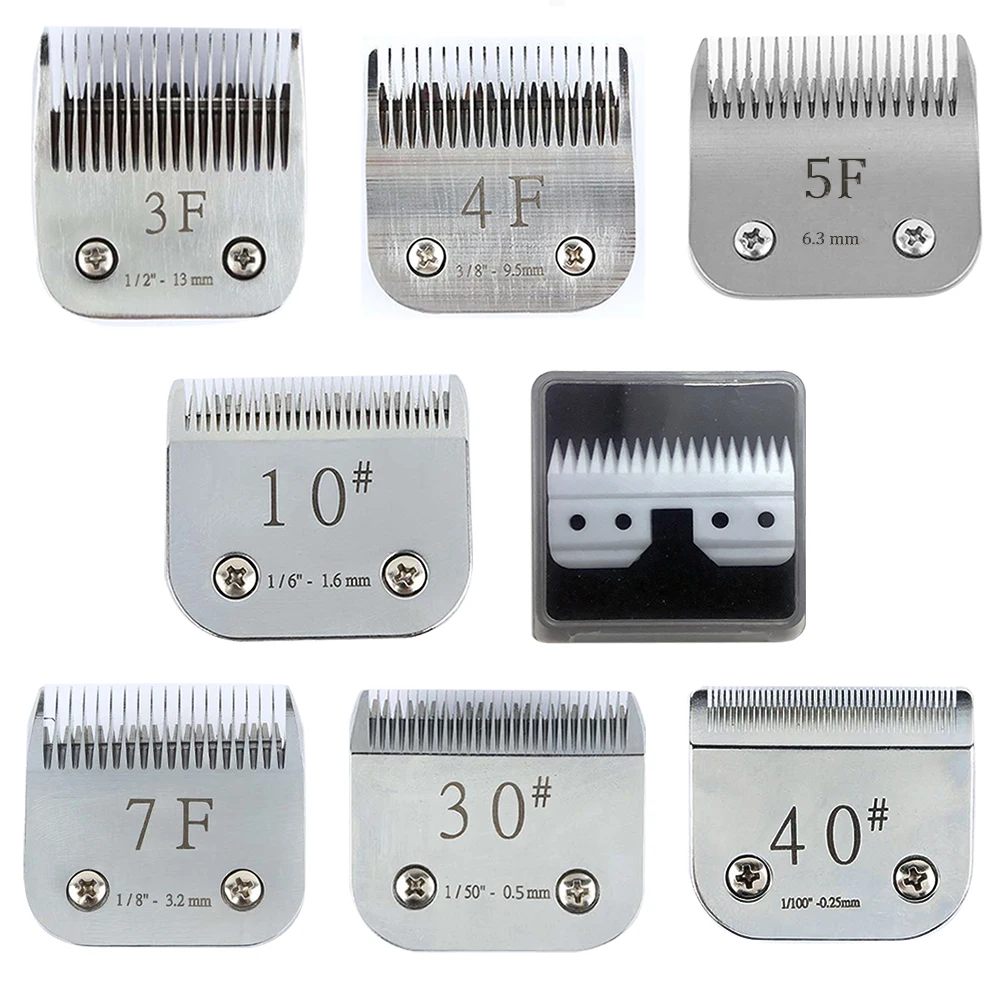 3f 4f 5f 7f Professional Pet Clipper Blade Replacement A5 Blade Fit
