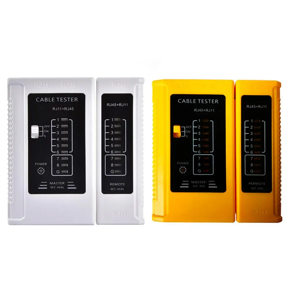 Профессиональный сетевой кабель тест er со светодиодный RJ45 RJ11 RJ12 CAT5 CAT6 UTP кабель тест er детектор дистанционного тестирования Инструменты сети