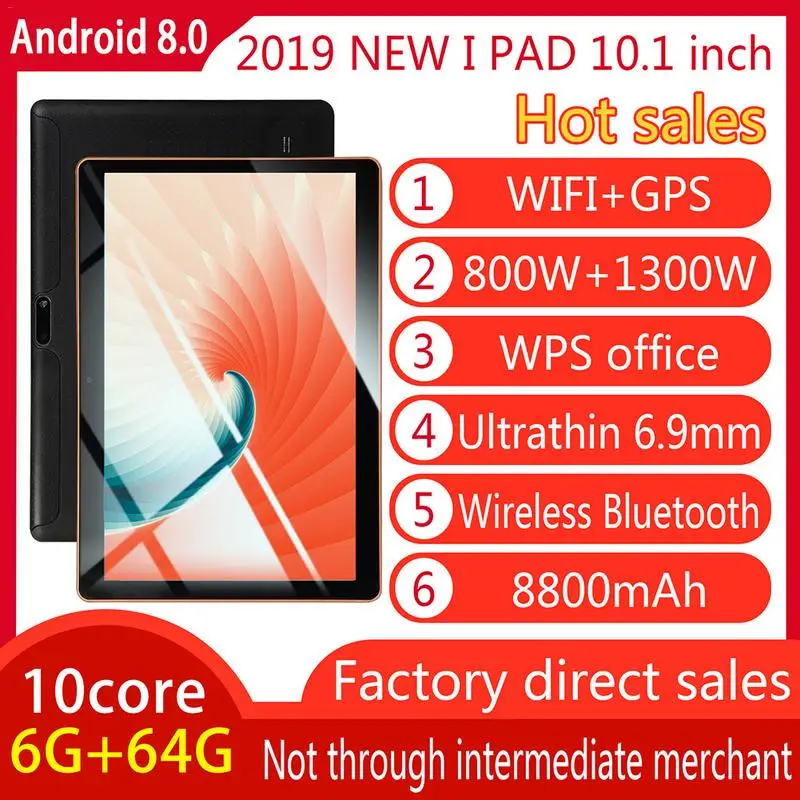 

10.1 Inch Tablet Computer MKT6796 Ten-core HD Screen GPS Navigation 3G 4G Call WiFi Surfing the Internet Tablet PC