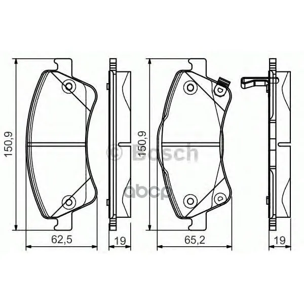 Колодки Тормозные Дисковые 0986495106 Bosch арт. 0986495106