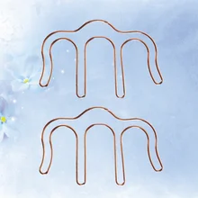 Marque page creux en métal avec Clip général, 2 pièces, élégant, en or Rose