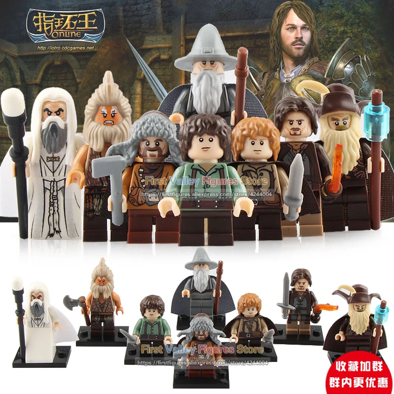 

DR.TONG The Lord of the Rings Action Figure Gandalf Frodo Samwise Building Blocks Bricks Gift Toys for Children PG8160
