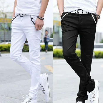 

Men Formal Business Pants Slim Casual Straight Leg Trousers Comfy Stretch Pockets Pants 2020 Fashion Pants Men Pantalon Homme
