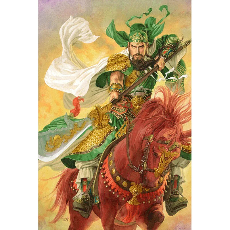 

DIY Diamond Painting 5D Guan Gong Red Resin Full of Crystals Amazon Wish AliExpress Cross Border Large Amount Favorably