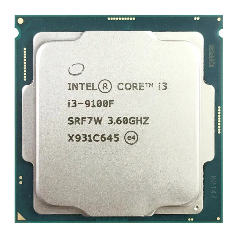 Процессор Intel Core i3 9100F 3 6 GHz SRF7W /SRF6N четырехъядерный процессор 65W 6M ProcessorLGA