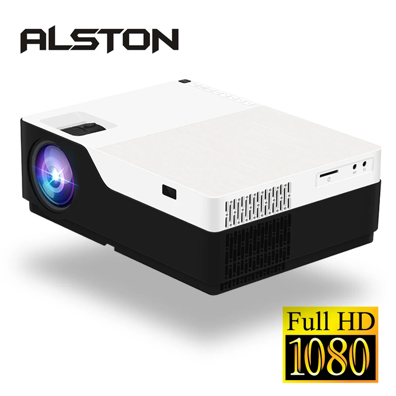 Проектор ALSTON M18 кинопроектор Full HD 1080P 4K 5500 лм Android Wi Fi Bluetooth hdmi VGA AV USB|Проекторы для