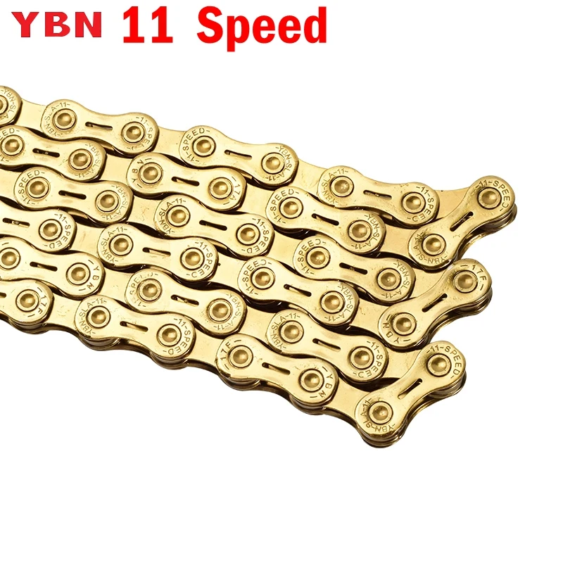 YBN ультра светильник 10/11/12 Скоростей инструмент для демонтажа цепи велосипеда(SLR золотыми пустотелыми светильник Вес MTB цепь для дорожного велосипеда для M7000 M8000 M6000