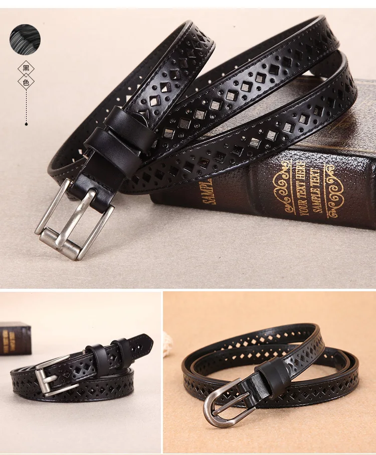 New Women Genuine Leather Belt for Female Jean Strap Casual All Match Ladies Adjustable Belt Designer High Quality Brand Girdle pearl belt