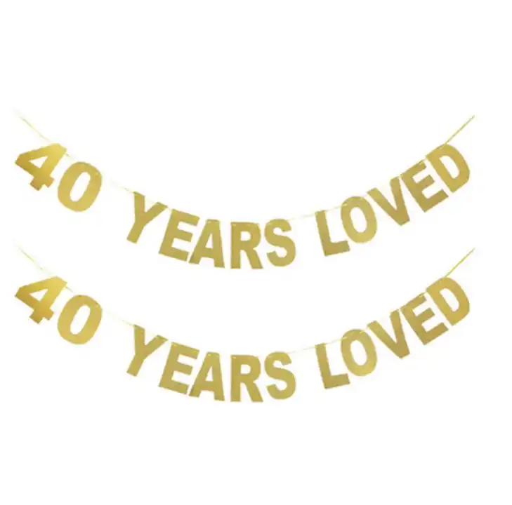 1 комплект, 30 Вт, 40/50/60/70/80/90 лет любят баннер с блестками флажки «С Днем Рождения» юбилейные праздничные украшения овсянка события поставок