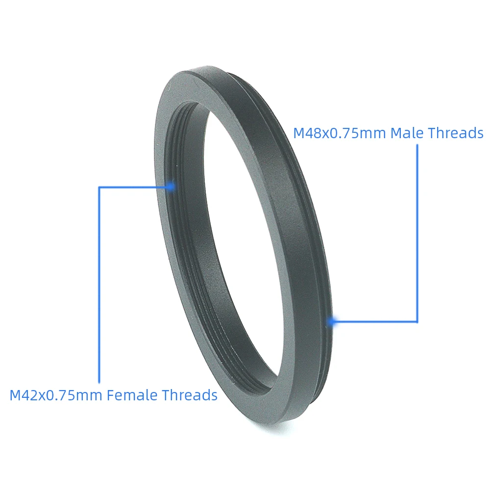 EYSDON M48 to M42 Conversion T Ring Adapter Male Transform to Female Thread Telescope Converter 2