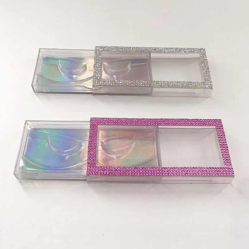 25 мм накладные ресницы упаковка пустые ресницы чехол Bling Блеск коробка для ресниц без ресниц - Цвет: Mix Edge Rectangle