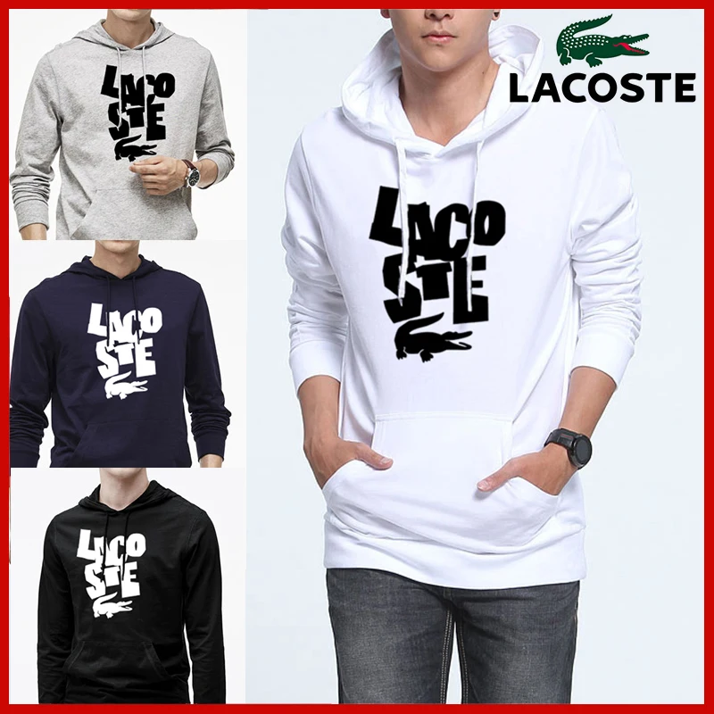 

Lacoste-Top quality 2020 Fashion-design Mens Hooded fleece 100% Cotton Short sleeve polos para hombre Casual male tops WY4