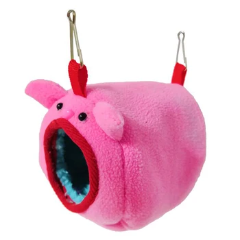 

Winter Warm Small Pet Bed Hamster Cotton Nest Rabbit Warm House Plush Anti-slip Bottom Cute Bee Shape Pet Nest