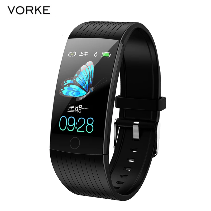 Vorke VKT19 смарт-браслет 1,1" для мужчин и женщин Bluetooth фитнес-трекер Смарт-часы кровяное давление цветной пользовательский браслет