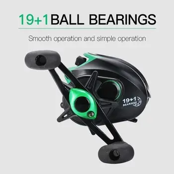 

Casting Reel Fishing Wheel Spool Gear Metal Rocker 9.1:1 19+1 Fishing Reel