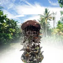 Тактика на открытом воздухе, камуфляжная маска, шапка, маска для лица, камуфляжная маска с листьями, маска для лица, шапка для любителей съемки