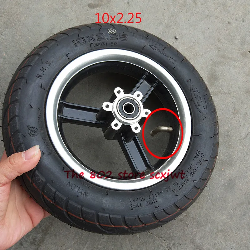 Высокое качество 10 дюймов колеса tyre10X2.25 шины со ступица из алюминиевого сплава рама 10*2,25 колеса для электрического скутера мини-велосипеда