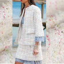 Осень-зима, мягкая твидовая ткань для пальто, юбки, юбки, tissu telas tissus au metre tecido stoffen