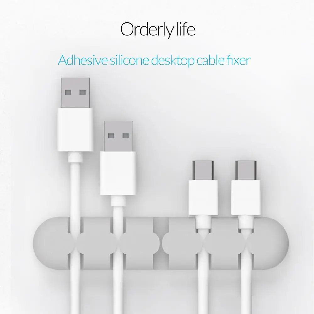 ORICO намотка кабеля силиконовый usb кабель Органайзер гибкий управления зажимы