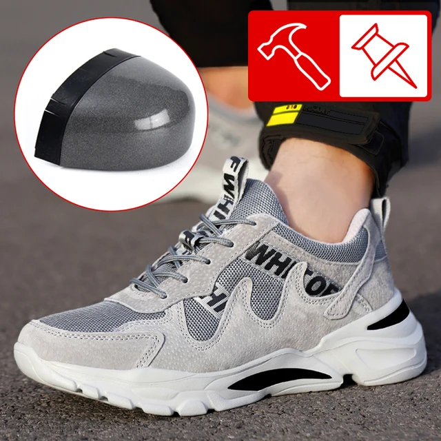 Рабочие защитные ботинки для мужчин и женщин, стальной носок, непрокалываемая обувь, защита от ударов, спортивная теплая неразрушаемая одежда, легкая гибкость 1