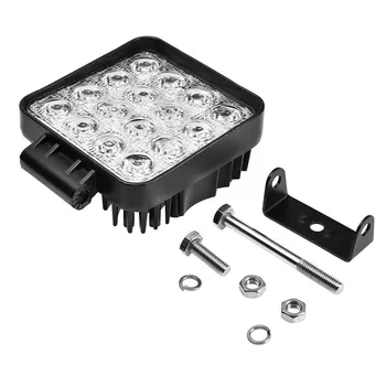 

Led Lamp Truck ATV Off-road SUV Truck 60 Degree Square Waterproof Floodlight Durable 6000K-6500K Work Spotlight Light White