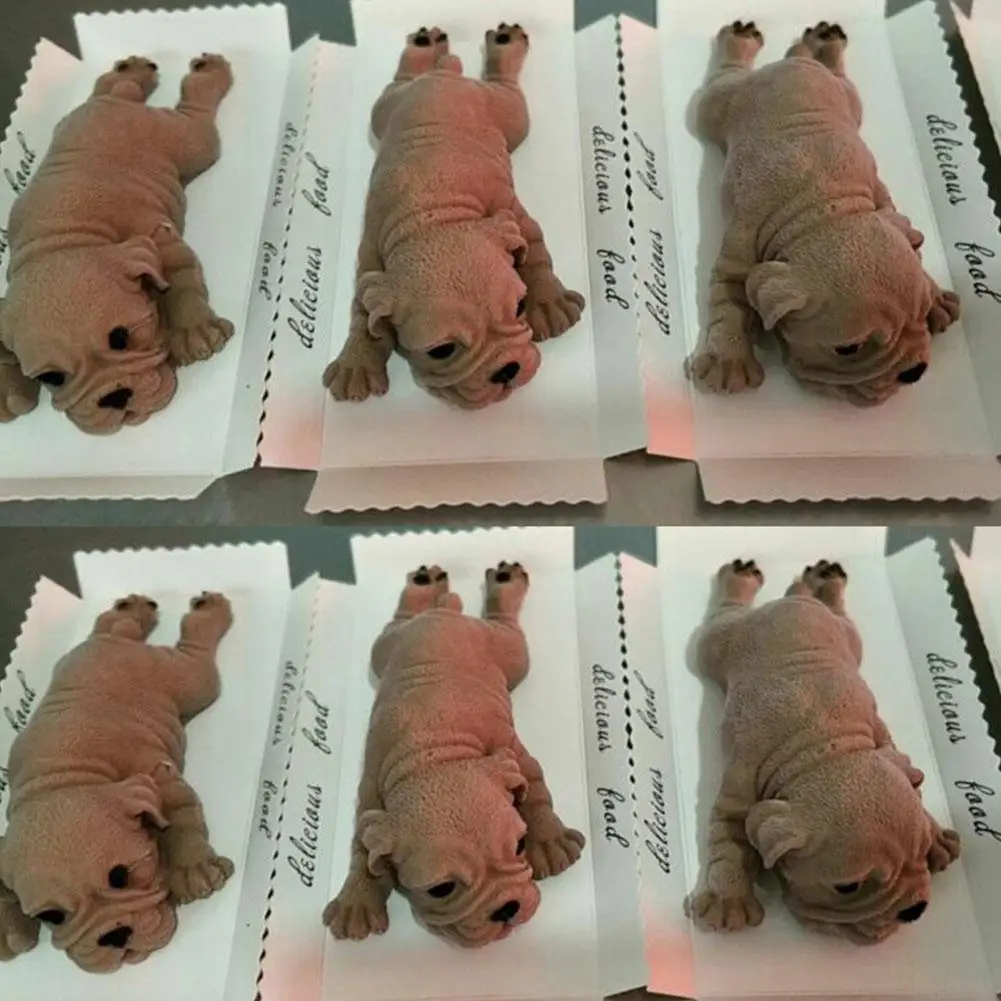14*8*5 см DIY Shar Pei форма силиконовая форма для муссовый торт 3 мороженое желе пудинг помадка инструмент украшения