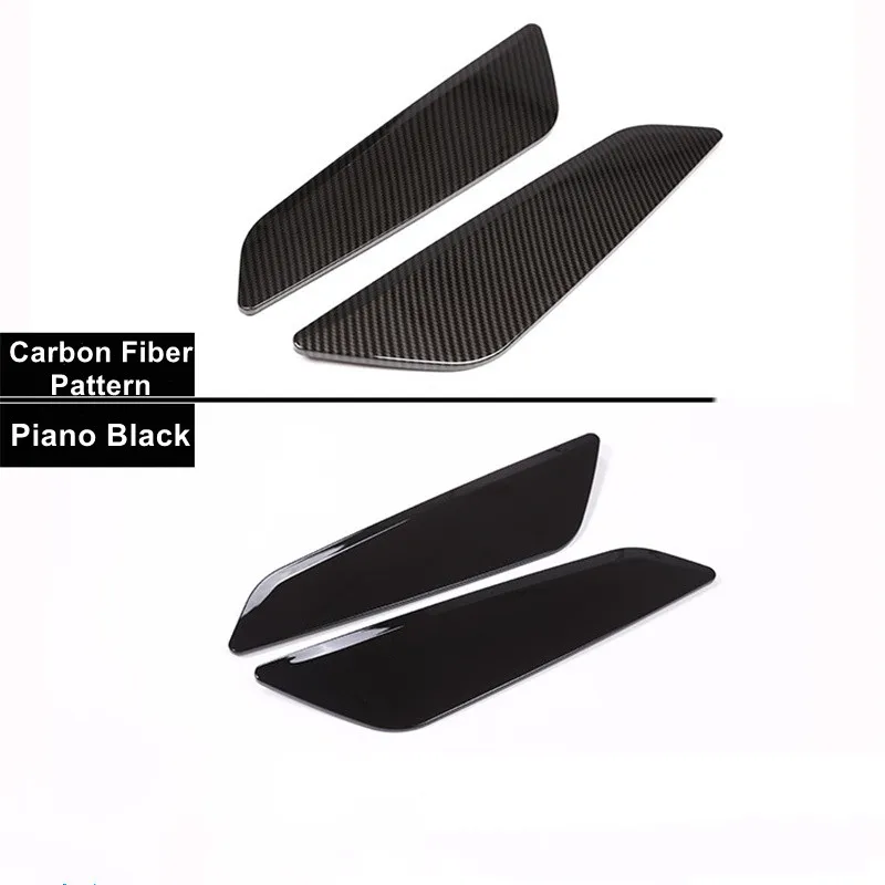 2PCS/set Car Out Side Vent Air Flow Outlet Sticker Decoration For BMW G30 G38 New 5 Series 2017 2018 Fender Wind Port Cover Trim