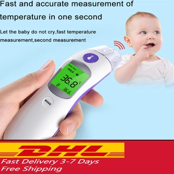 

DHL Fast delivery 3-7 days Baby Adult Non Contact Infrared body thermometer digital Forehead temperature gun body Termometro 5