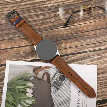 

New Quality Genuine Leather Watch Band Strap For Samsung Galaxy Watch 42 /46mm Universal Quick Replacement Straps