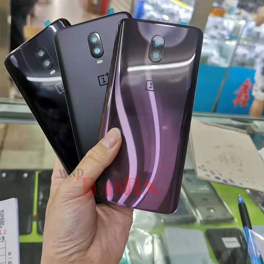 Оригинальное стекло для OnePlus 6 6T задняя крышка аккумулятора Oneplus 7 Pro чехол 1 +