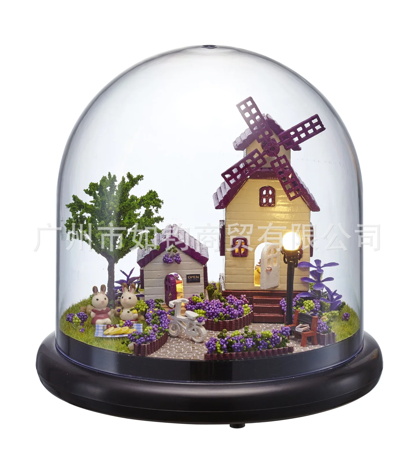 Chi Fun house diy кабина ручной сборки модель вилла прозрачный чехол креативная музыкальная шкатулка, чтобы отправить своей подруге подарок на день рождения