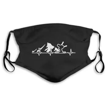 

Skiing ECG Unisex Anti-Pollution Mask Dust Mask with Filter Mask Black