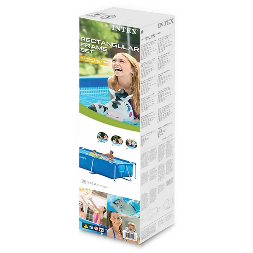 Прямоугольный бассейн над землей Intex рамка 300x200 H 75 см 28272|frame pool|pool poolpool swimming |