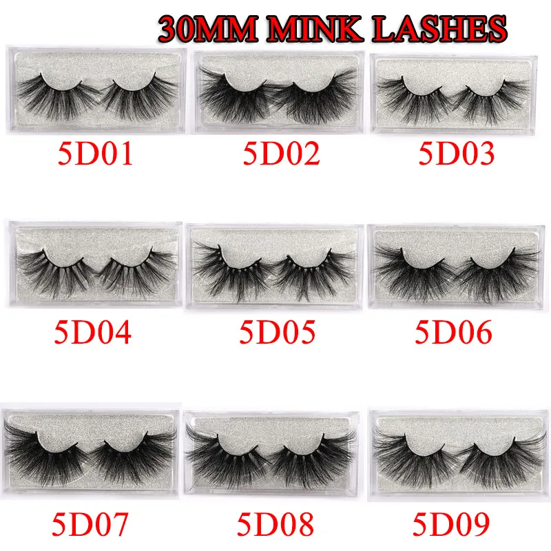 DOCOCER 30 мм 5D 100% фотоблестящие ресницы крест накладные макияж норковые
