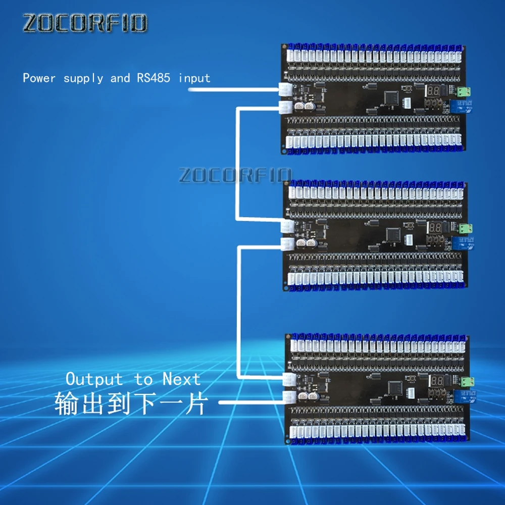 Newest  12V/24V RS485 locker Storage Cabinet controller electronic cabinet Lock Controller board(Interface protocols)