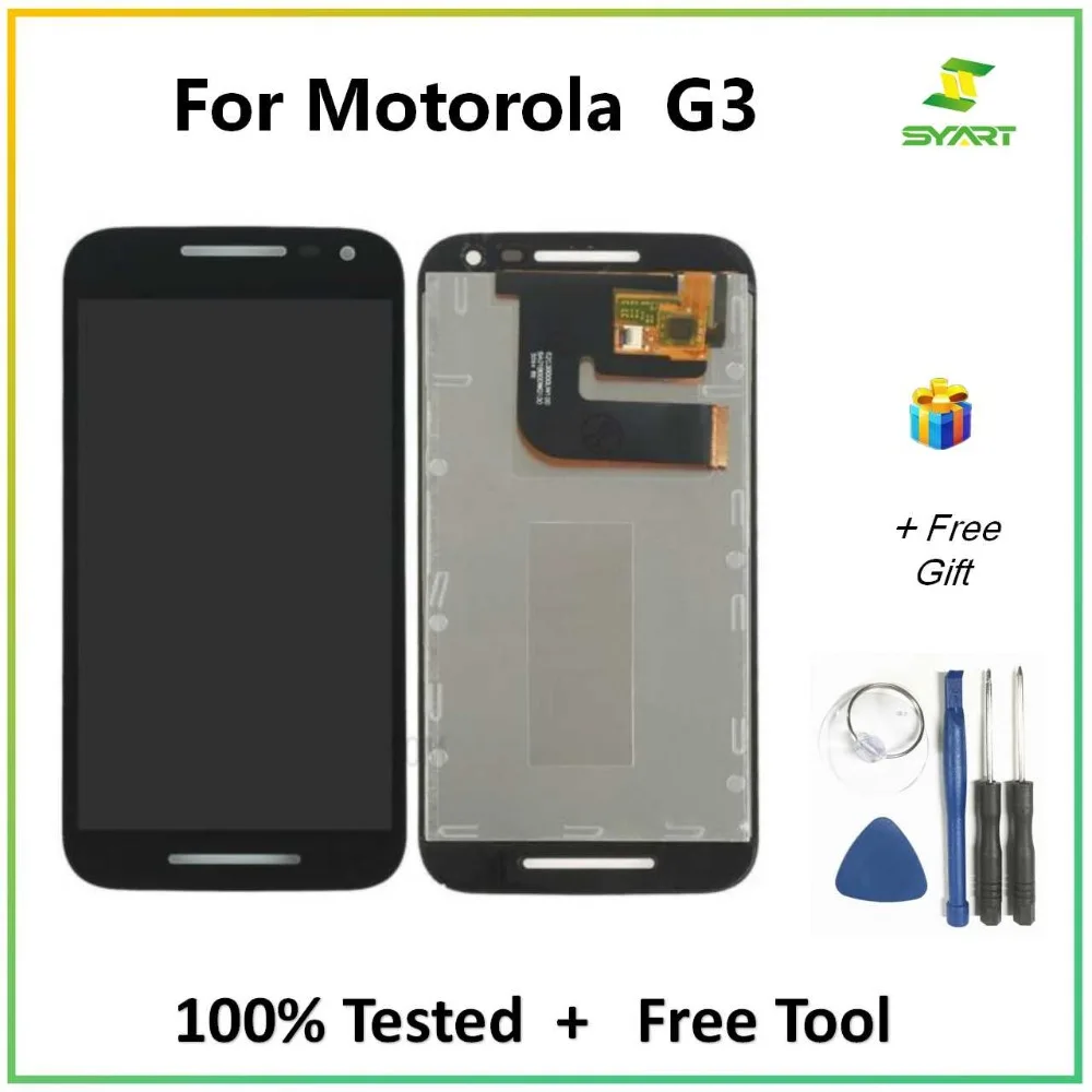 Для Motorola MOTO G3 5," дюймовый ЖК-экран G3rd Gen XT1544 XT1550 XT1540 ЖК-дисплей, сенсорная панель стекло