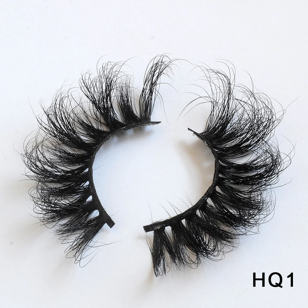 

HZJY Long Thick Mink Eyelashes 25mm With Eyelashes Packaging Customize
