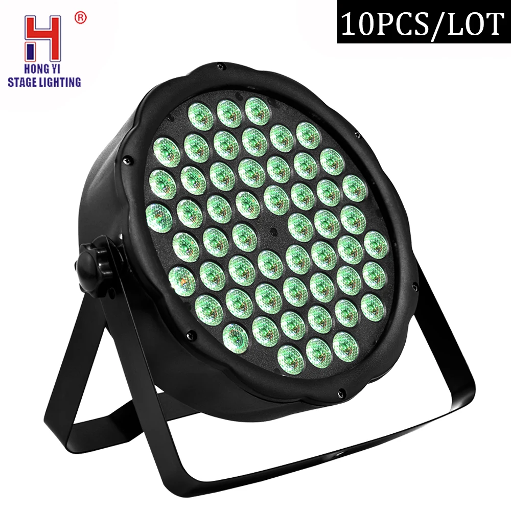 

54x3w RGB 3in1led par lights dmx512 flat par light dj lights party lights stage lighting
