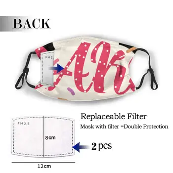 

protective mask with filter 2nd Birthday Cupcake Cake anti dust PM2.5 reuse adult teen child girl