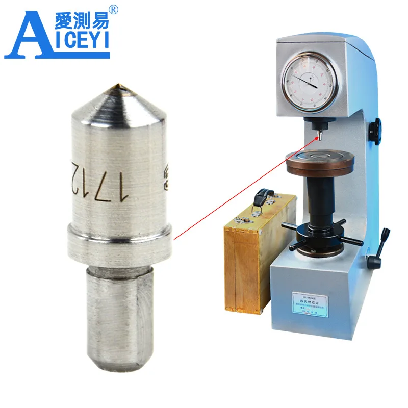 큰 자리 도매 HRC 3 들여 쓰기 HRC 프로브 로크웰 경도 시험기 천연 다이아몬드 들여 쓰기공구 부품 AliExpress