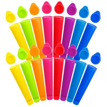 

16Pcs Silicone Ice Molds with Lid Ice sicle Molds Colorful Freeze Mold DIY Push sicle for Ice Maker Tool