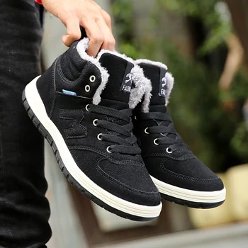 

Winter warm and velvet high-top cotton boots outdoor casual men's shoes sports shoes comfortable men's shoes mens sneakers