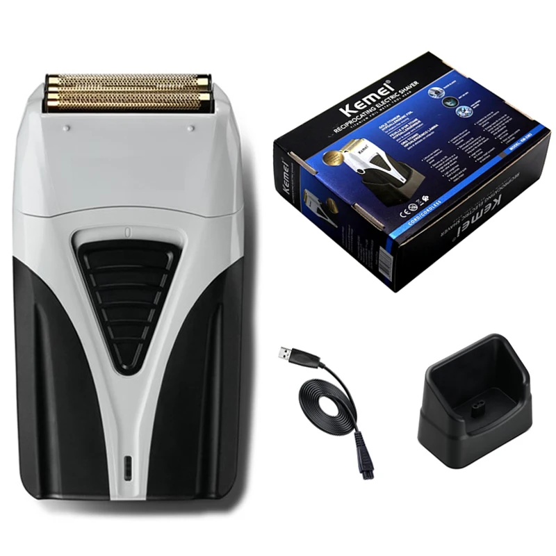 Hair Clipper Electric Shaver Hair Trimmer Electric Razor Rotary Shaver Electrical Rotary Shaver Electric Hair Clipper Cordless Shaver Kemei 3383 Powerful Rechargeable Electric Shaver Hair Beard Stubble Facial Electric Razor For Men Bald Head Shaving Machine