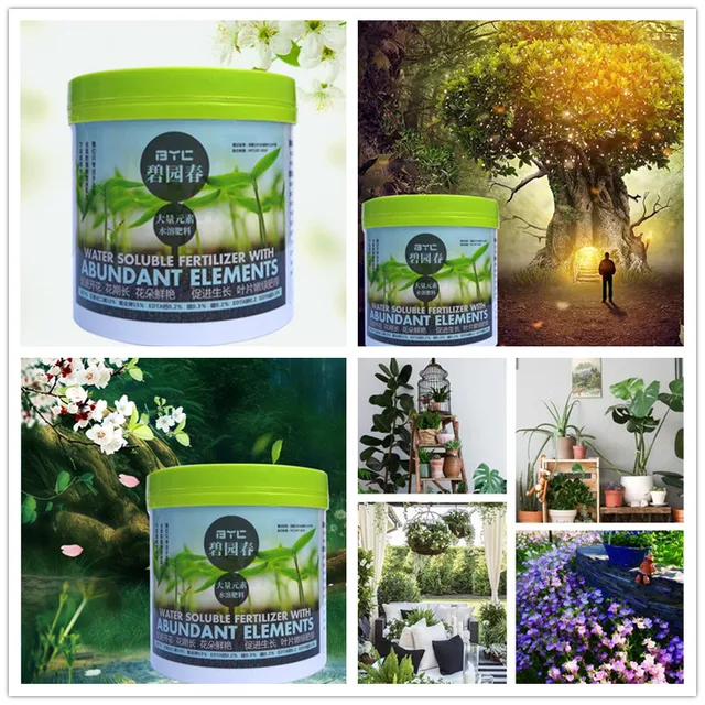 500 G Vízoldható Műtrágya Bőséges Elemekkel Granulált Npk Vegyület Bonsai Zamatos Növényekhez Virág Virághoz - Image 2