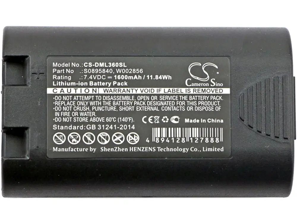 Аккумулятор для 3M PL200 DYMO R5200 LM360D LM420P Rhino LM 360D 420P LabelManager 5200 4200 1600 мАч|Перезаряжаемые