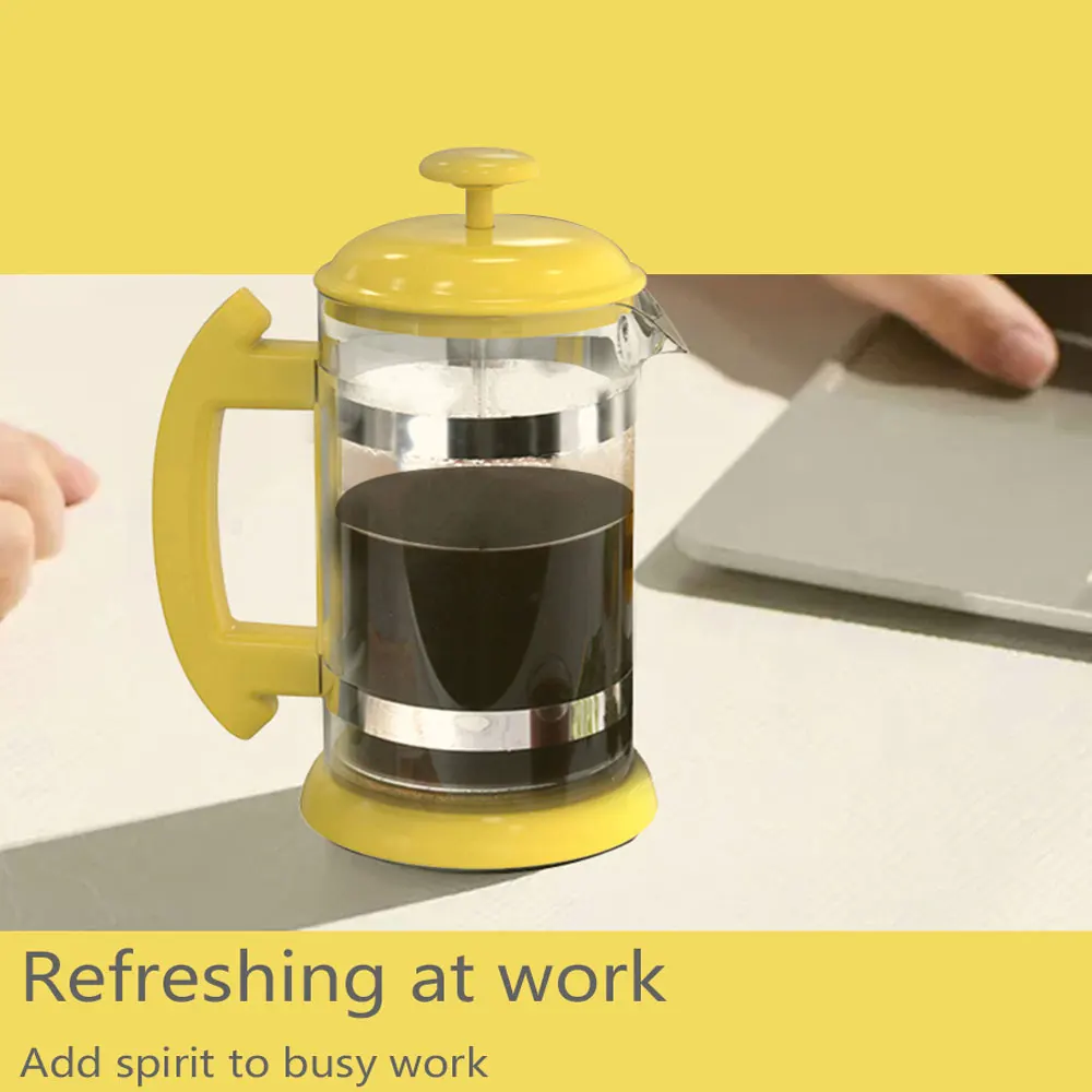 Icafilas1000ML Coffee Brewing Pot French Filter Tea Brewer Coffee Pot Simple Pressure Maker Household Hand Punch coffee maker,coffee pot,french press coffee press,coffee press